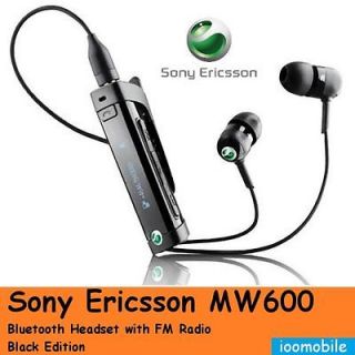 Sony Ericsson MW600 A2DP AVRCP FM Radio Music Stereo Bluetooth Headset 