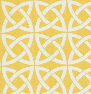   Linked In Yellow Lumbar or Square Outdoor Decorative Throw Pillow