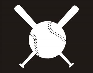BATS & BALL Baseball Softball American Sport Team Play Retro Cool 