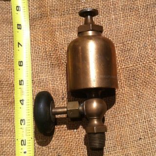 Steam Engine Brass Oiler Lubricator, Grease Cup, Ohio Injector Co 