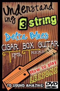   Play vintage Blues 3 string Cigar Box dobro acoustic & electric Slide