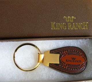 FORD Authentic King Ranch Leather Keyring Gift Boxed! Great Xmas Gift 