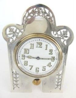 sterling silver clock
