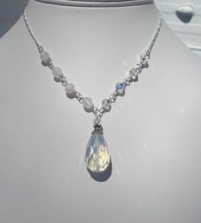 blue moon stone necklace