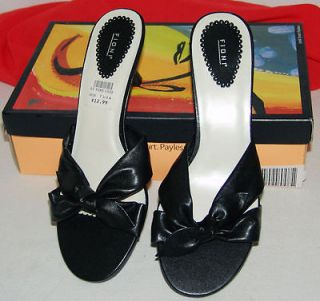 NWT Box Fioni Kisses 3 Heel Open Toe Slides Sandals Womans SZ 7.5W 