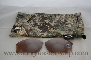 New AUTHENTIC Oakley Flak Jacket Desert Camo Lenses & Microfiber Bag