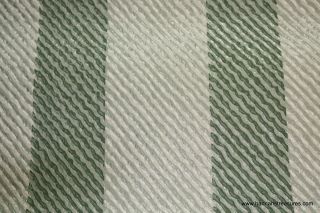 1950s Vintage Wallpaper Gray metallic silver and green stripe