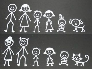 Original Stick Family Decal / Window Sticker   PICK up to 10 figures