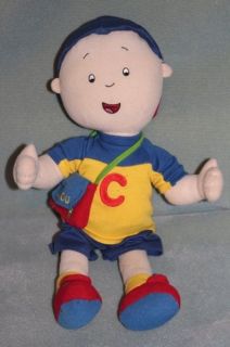 Caillou 16 Talking Plush Toy Doll w/ his backpack bag