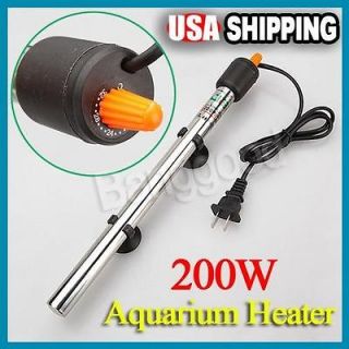 200W Submersible Automatic Aquarium Fish Tank Pond Water Heater up to 