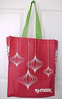 Christmas Tote Shopping Gift Bag from T J Maxx Reusable Eco Friendly