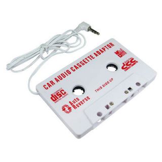 Car Radio Tape Cassette Player Adapter Convertor White for MP3 iPod 