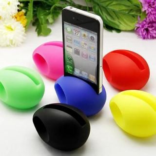 Egg Shaped Music Audio Dock Speaker Amplifier Stand For iPhone 4G 4S 