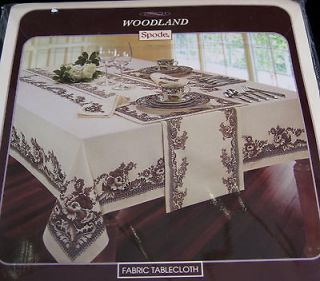 SPODE WOODLAND LUXURIOUS TABLECLOTHS BY AVANTI   ASSORTED SIZES  NEW 