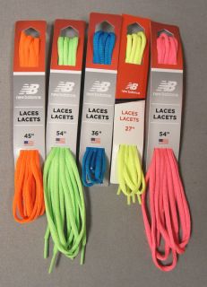   Neon Oval Athletic Shoelaces Laces 27 36 45 54 5 colors USA Made