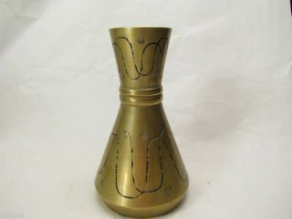 Vintage Brass Vase Sarna Brass India