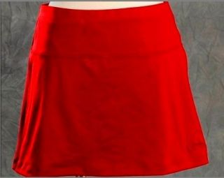 Women Red Tennis Skirt WITH Compression Shorts Skort XS, S, M, L, XL 