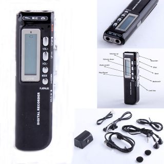 8GB Digital Voice Recorder Dictaphone MP3 Player 650Hr Rechargeable 
