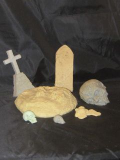   skulls tombstones monster head resin model kit accessories customize