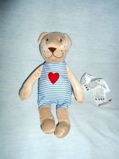 IKEA 9 plush FABLER BJORN stuffed tan brown Teddy Bear lovey w Heart