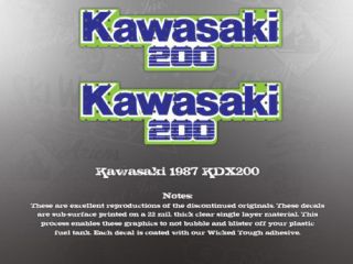 kdx 200 graphics in Decals, Emblems