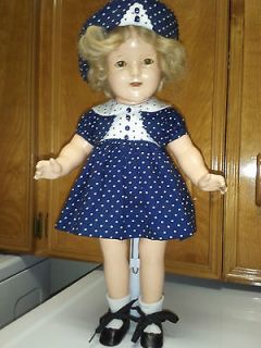 Vintage 1934 Ideal All Composition 18 Shirley Temple Doll