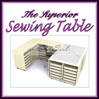   Sewing LARGE Craft Storage Cutting Table Fabric Home Quilter Machine