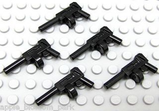 NEW Lot/5 Lego Minifig BLACK TOMMY GUN Batman Weapon