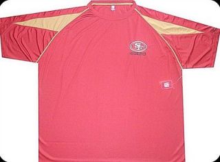   Francisco 49ers Dry Fit Style Shirt Mens Sz 4XL NFL Team Apparel New