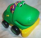 Baby Genius Alligator Car Soft Toddler Baby Toy Vehicle Animal Green 