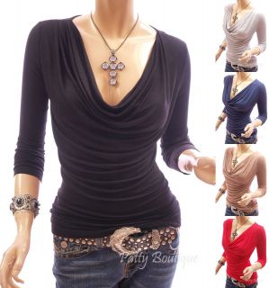 cowl neck top in Clothing, 