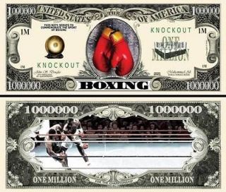 NOVELTY BILLS FOR 1 PRICE (BOXING THEMED) GLOVES SHOES BAG BELL 