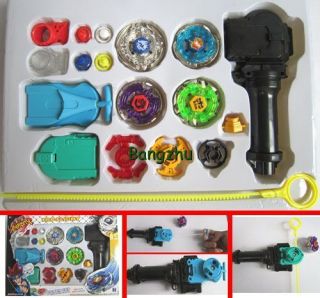   Beyblade Metal Fusion String Rip cord Launcher Gyroscope Toy Set
