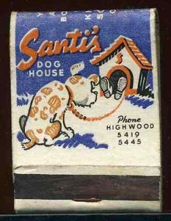 1930s Santis Doghouse Dog House Bar Tavern Food Phone Highwood 