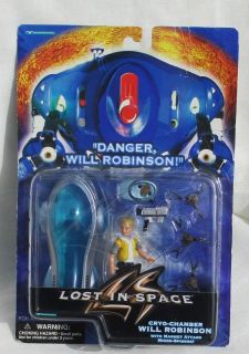 LOST IN SPACE MOVIE WILL ROBINSON ACTION FIGURE W/ CRYO CHAMBER 