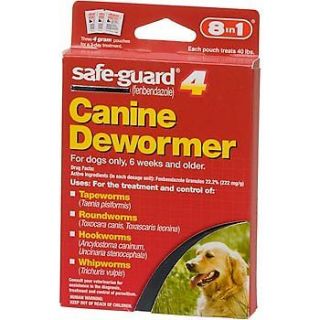 Safe Guard 4 CANINE DeWORMER FOR DOGS ONLY 6 WEEKS AND OLDER FDA 