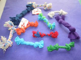ROPE TOYS ~ Small Teacup Dog or Puppy ~ Many Colors
