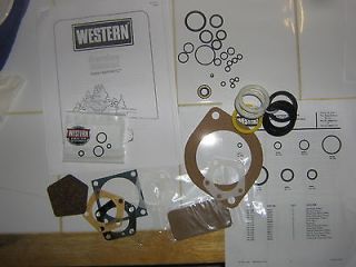 Master seal kit for Western cable snow plow pump+manual,orings,seals 