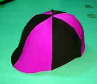 Horse Riding Helmet Cover Hot Pink & Black AUSTRALIAN MADE Your choice 