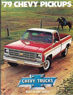 vintage original 1979 Chevy Pickups Truck dealer showroom sales 