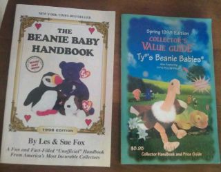 Beanie Baby Handbook 1998 & COLLECTORS VALUE GUIDE 1998 BOOK LOT