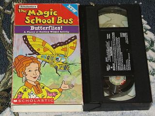  THE MAGIC SCHOOL BUS ~BUTTERFLIES~ VHS VIDEO TAPE FREE U.S. SHIPPING