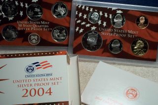 2004 S United States Mint SILVER PROOF SET ~ 