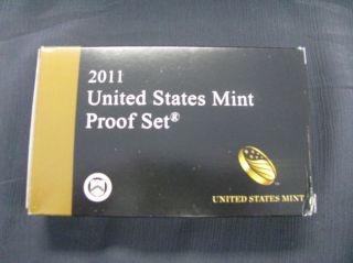 2011 United States Mint Proof Set Government Packaging