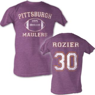 USFL Pittsburgh Maulers T shirt Mike Rozier Adult Purple Heather Tee