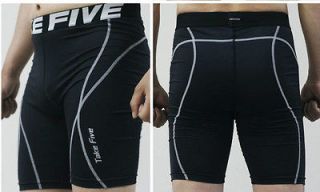   Skin Under Layer Tight Sport Spandex Span Shorts Black Pants M