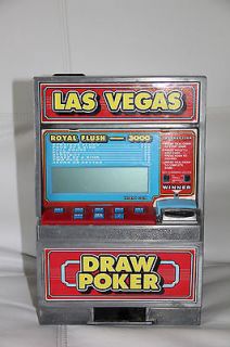 Radica Las Vegas Casino Draw Poker Jackpot Slot Machine Bank