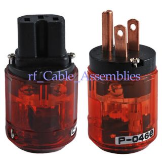HIFI Club Japan Oyaide P046E Pure Copper US Power Plug + C046E IEC C