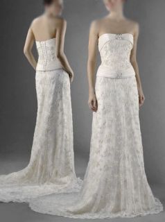 White/Ivory Chapel Train Bridesmaid Bridal Gown Wedding dress or Veil 