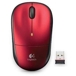 Logitech Wireless Optical Mouse M215 USB Mini Receiver Red 910 001712 